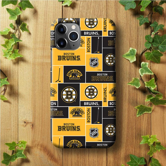 Hockey Boston Bruins NHL 001 iPhone 11 Pro Max Case-Plastic / Full Wrap (3D Case)-Xtracase