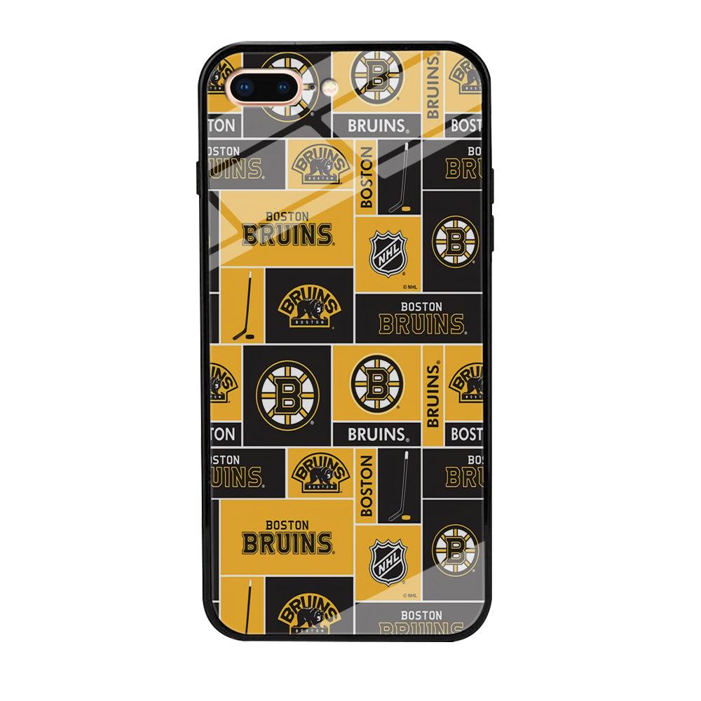 Hockey Boston Bruins NHL 001 iPhone 8 Plus Case-Tempered Glass Case-Xtracase
