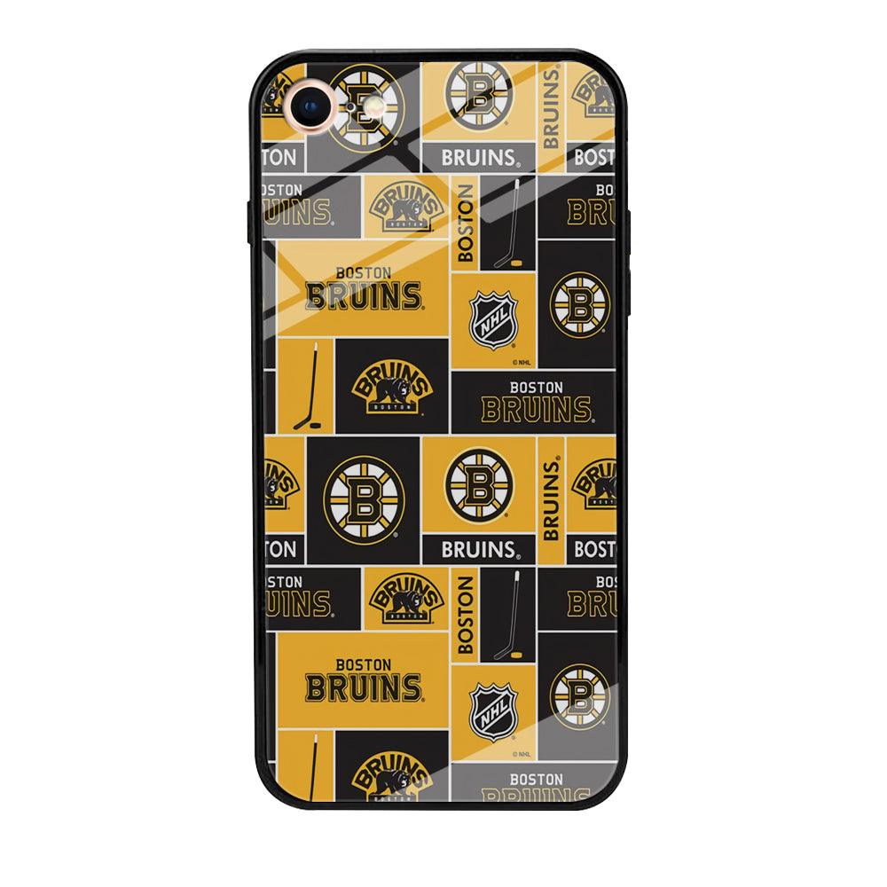 Hockey Boston Bruins NHL 001 iPhone 7 Case-Tempered Glass Case-Xtracase