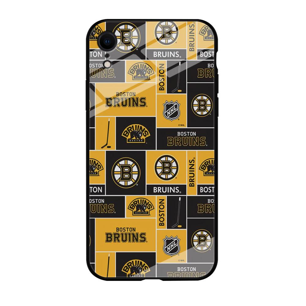 Hockey Boston Bruins NHL 001 iPhone XR Case-Tempered Glass Case-Xtracase