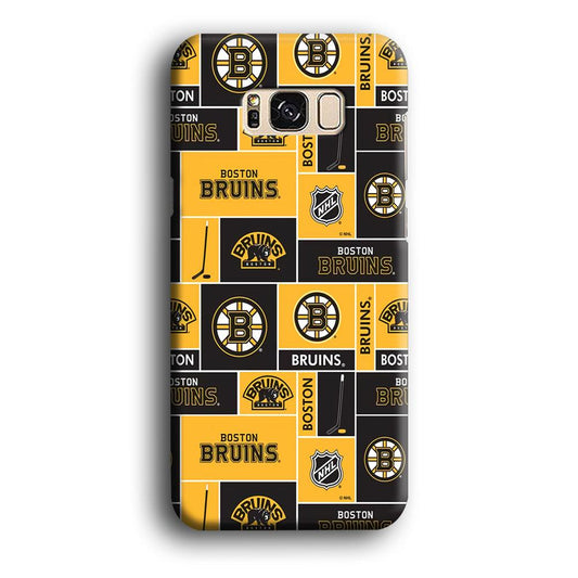 Hockey Boston Bruins NHL 001 Samsung Galaxy S8 Case-Plastic / Full Wrap (3D Case)-Xtracase