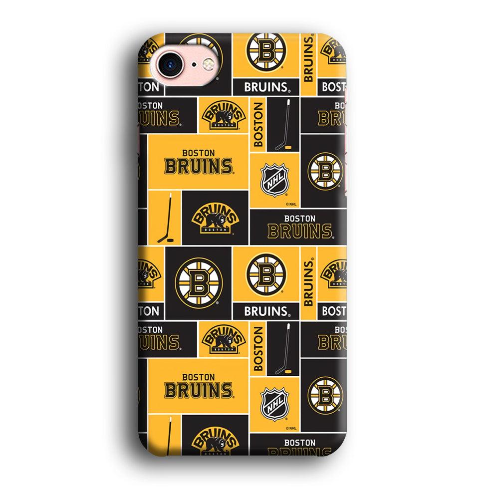 Hockey Boston Bruins NHL 001 iPhone 7 Case-Plastic / Full Wrap (3D Case)-Xtracase