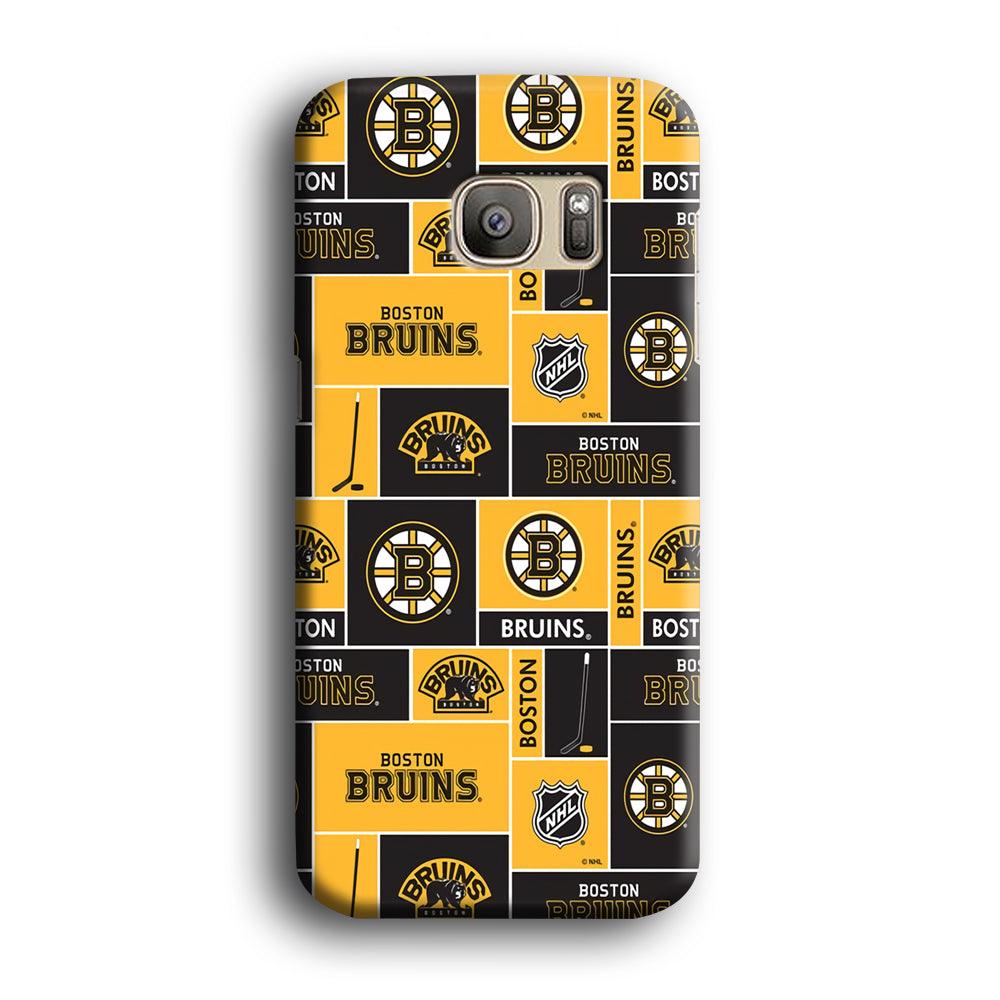 Hockey Boston Bruins NHL 001 Samsung Galaxy S7 Edge Case-Plastic / Full Wrap (3D Case)-Xtracase