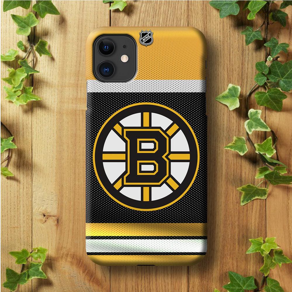 Hockey Boston Bruins NHL 002 iPhone 11 Case-Plastic / Full Wrap (3D Case)-Xtracase