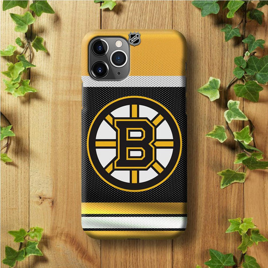 Hockey Boston Bruins NHL 002 iPhone 11 Pro Max Case-Plastic / Full Wrap (3D Case)-Xtracase