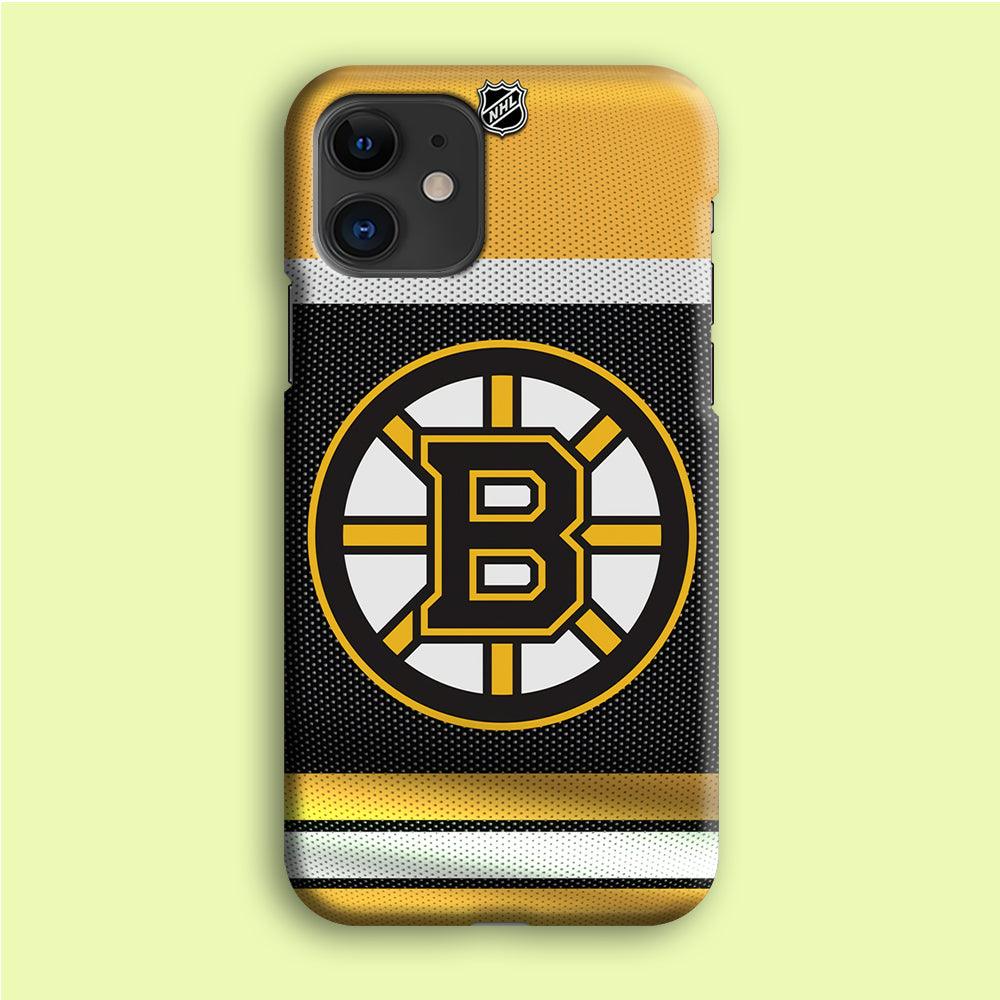 Hockey Boston Bruins NHL 002 iPhone 12 Case-Plastic / Full Wrap (3D Case)-Xtracase