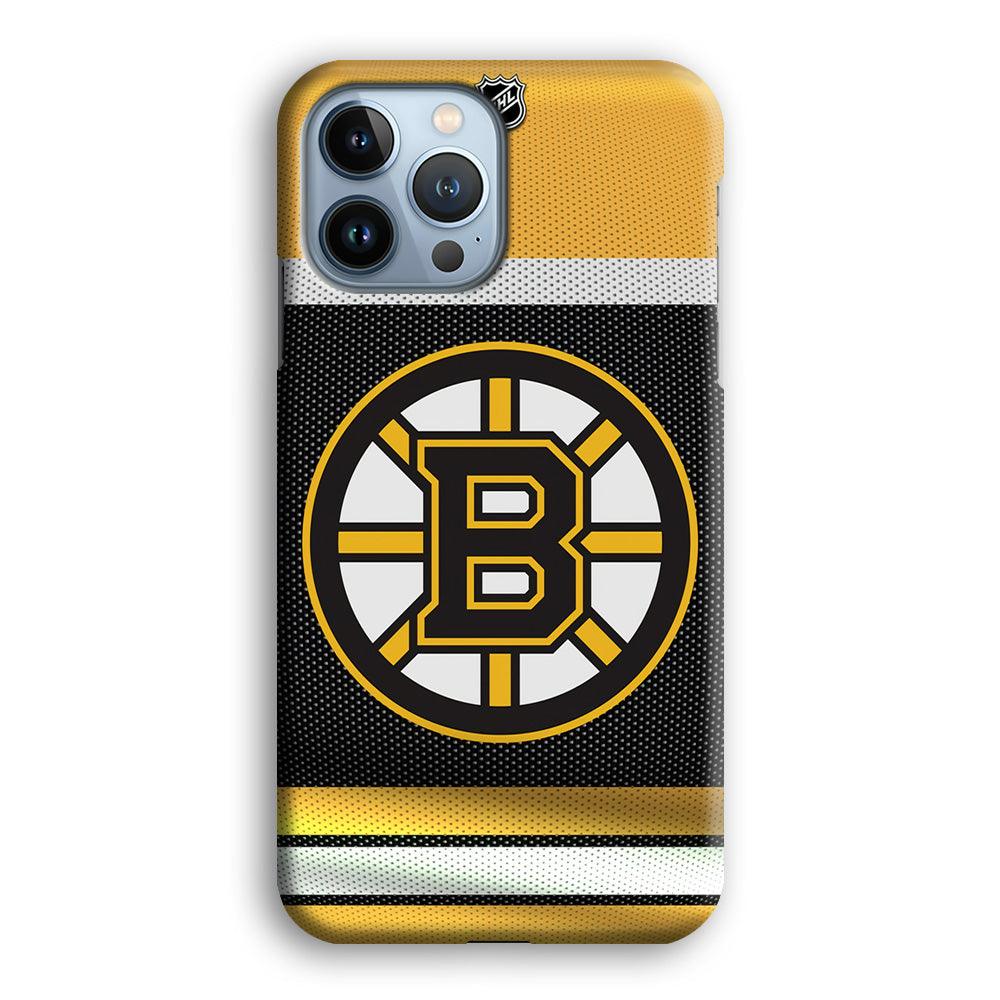 Hockey Boston Bruins NHL 002 iPhone 13 Pro Case-Plastic / Full Wrap (3D Case)-Xtracase