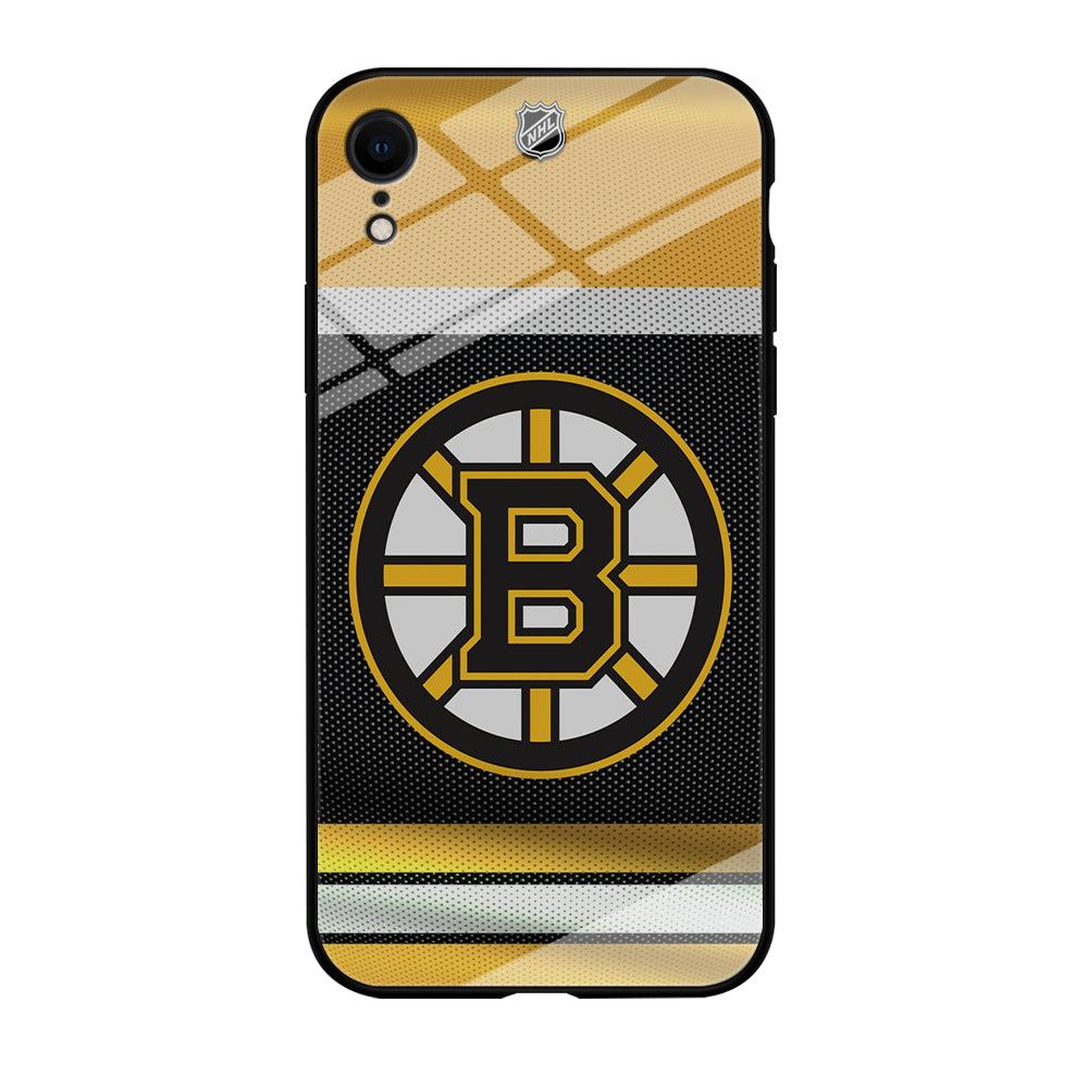 Hockey Boston Bruins NHL 002 iPhone XR Case-Tempered Glass Case-Xtracase