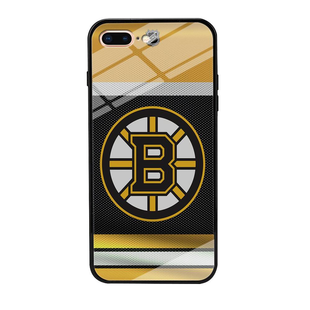 Hockey Boston Bruins NHL 002 iPhone 8 Plus Case-Tempered Glass Case-Xtracase