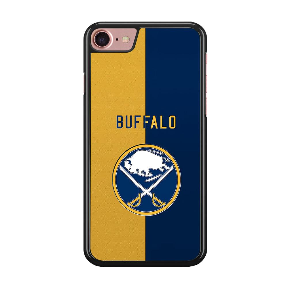 Hockey Buffalo Sabres NHL 001 iPhone SE 2020 Case-Rubber / Black (2D Case)-Xtracase