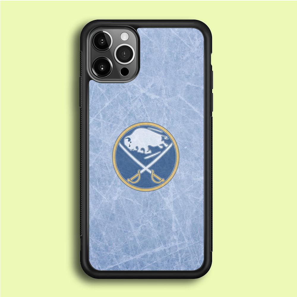 Hockey Buffalo Sabres NHL 002 iPhone 12 Pro Case-Rubber / Black (2D Case)-Xtracase