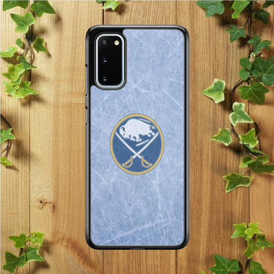 Hockey Buffalo Sabres NHL 002 Samsung Galaxy S20 Case-Rubber / Black (2D Case)-Xtracase
