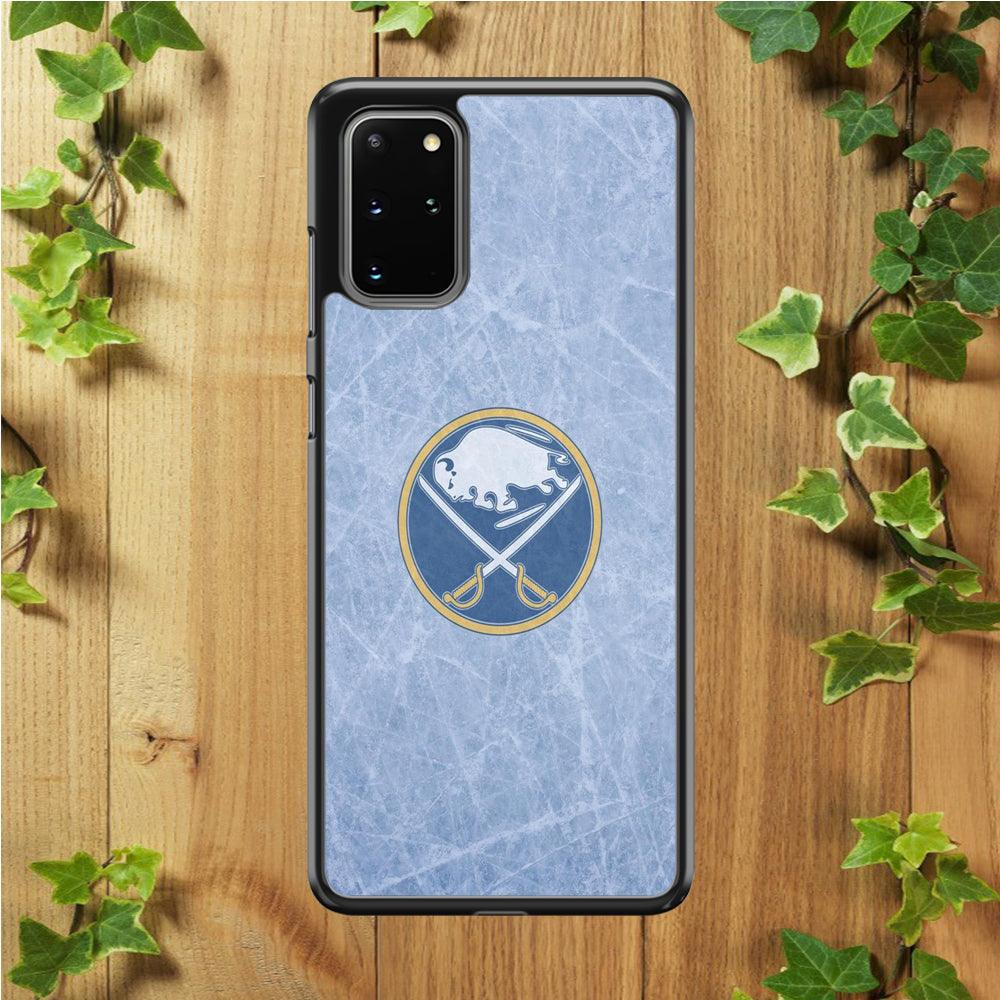 Hockey Buffalo Sabres NHL 002 Samsung Galaxy S20 Plus Case-Rubber / White (2D Case)-Xtracase
