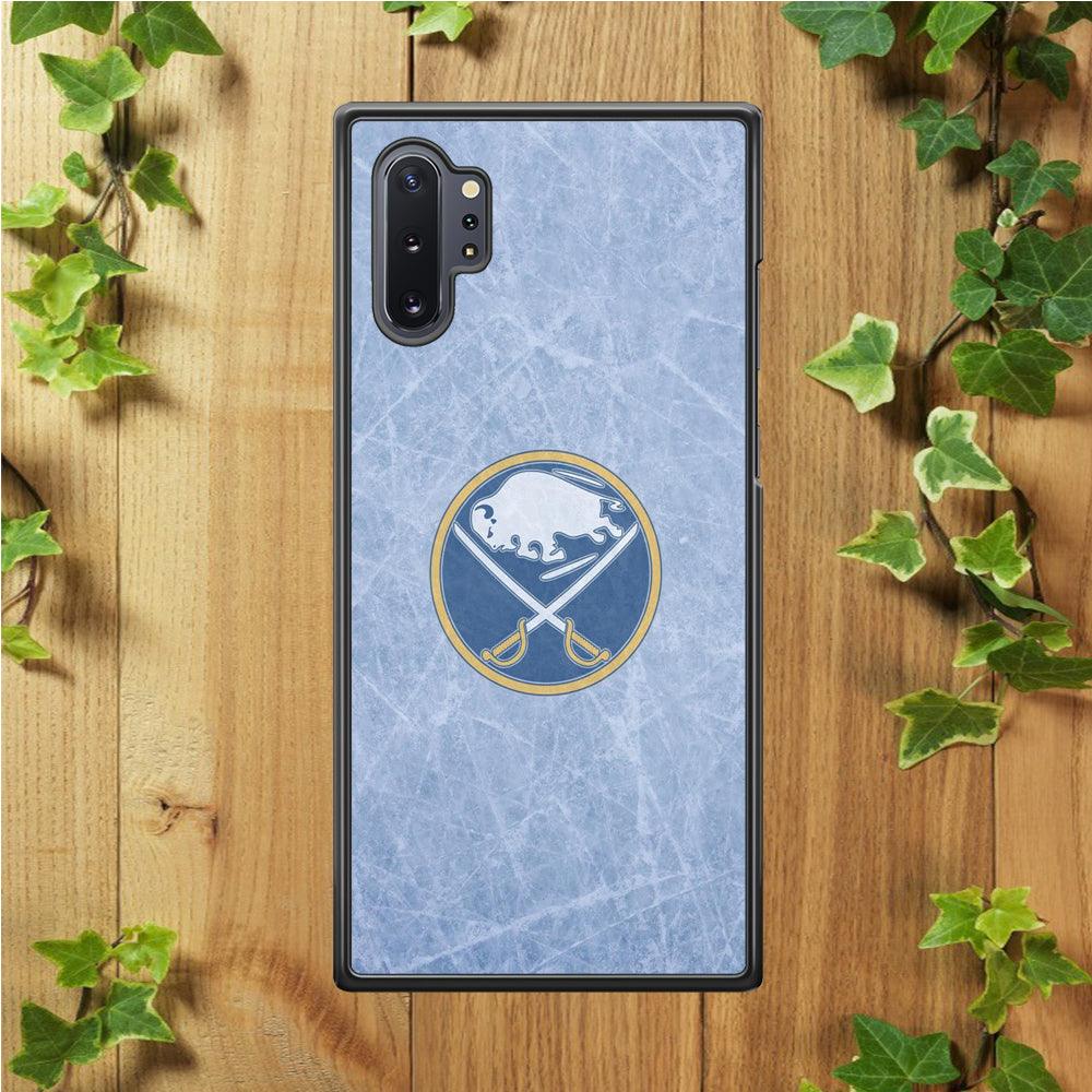 Hockey Buffalo Sabres NHL 002 Samsung Galaxy Note 10 Plus Case-Rubber / Black (2D Case)-Xtracase