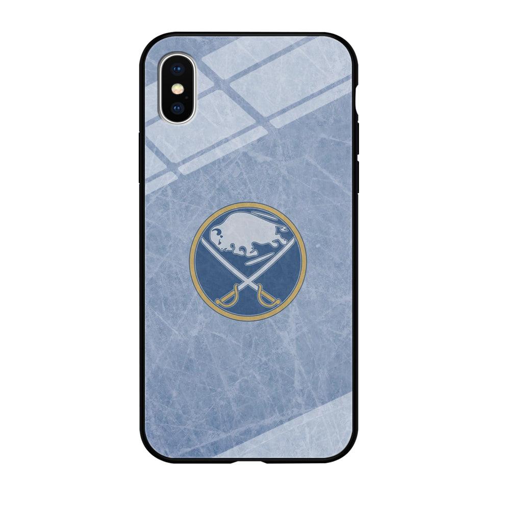 Hockey Buffalo Sabres NHL 002 iPhone Xs Max Case-Tempered Glass Case-Xtracase