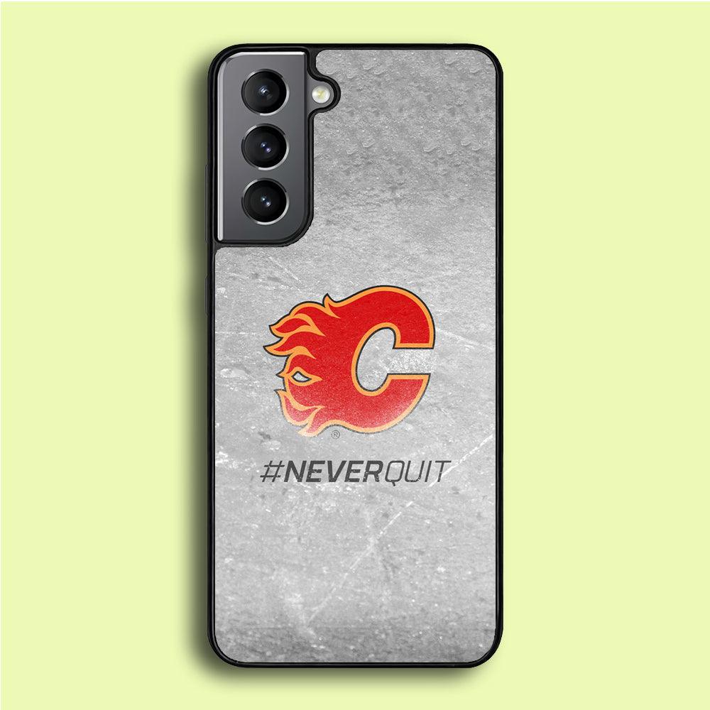 Hockey Calgary Flames NHL 001 Samsung Galaxy A16 Case-Rubber / White (2D Case)-Xtracase