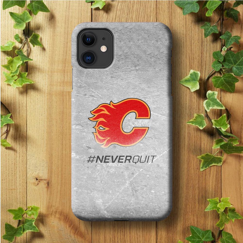 Hockey Calgary Flames NHL 001 iPhone 11 Case-Plastic / Full Wrap (3D Case)-Xtracase