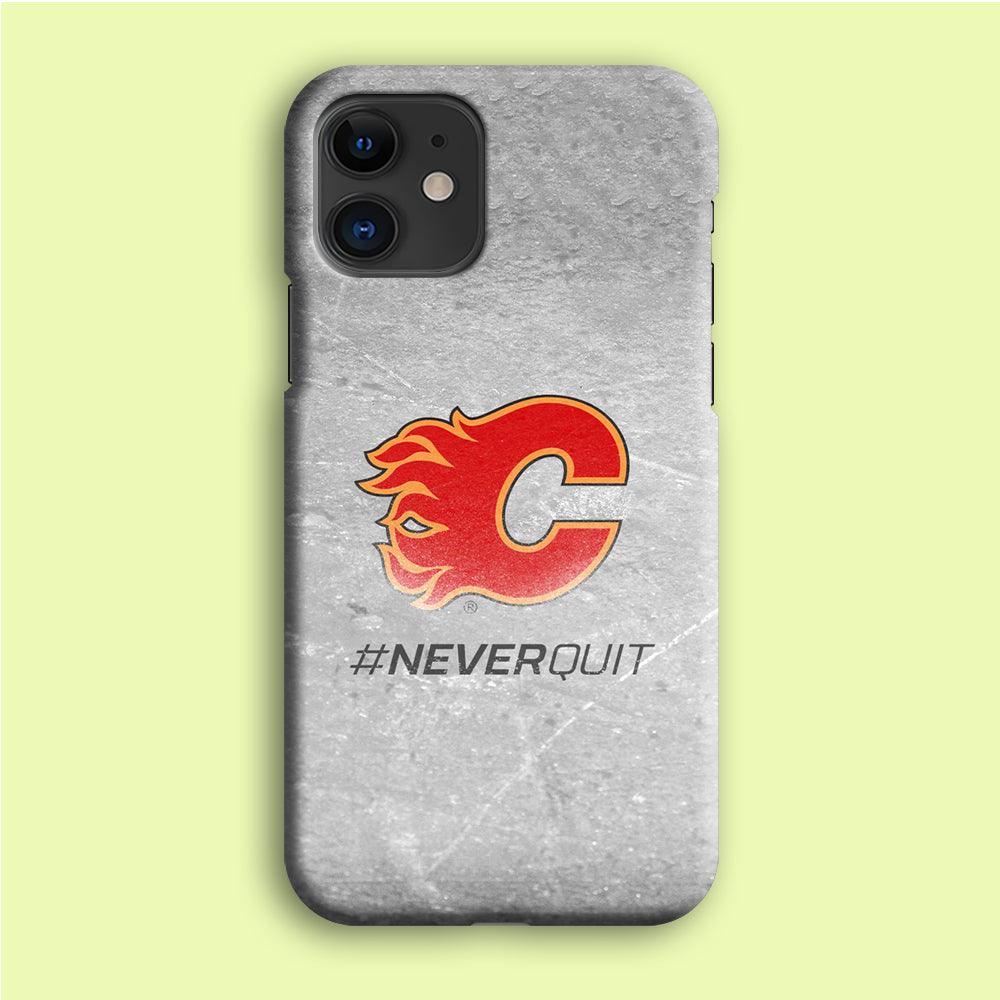 Hockey Calgary Flames NHL 001 iPhone 12 Mini Case-Plastic / Full Wrap (3D Case)-Xtracase