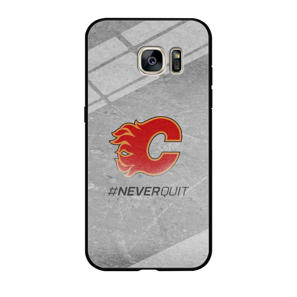 Hockey Calgary Flames NHL 001 Samsung Galaxy S7 Edge Case-Tempered Glass Case-Xtracase