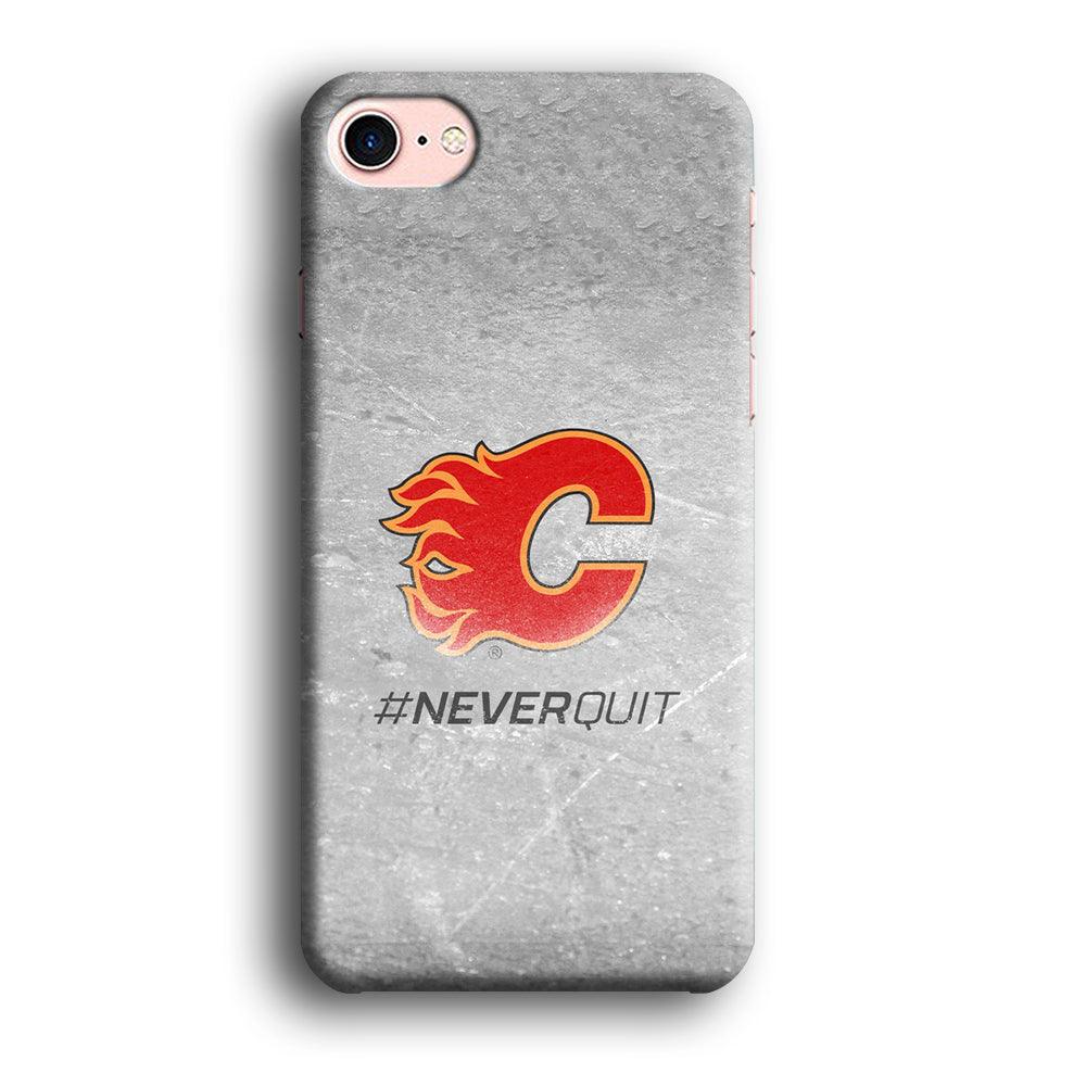 Hockey Calgary Flames NHL 001 iPhone 7 Case-Tempered Glass Case-Xtracase