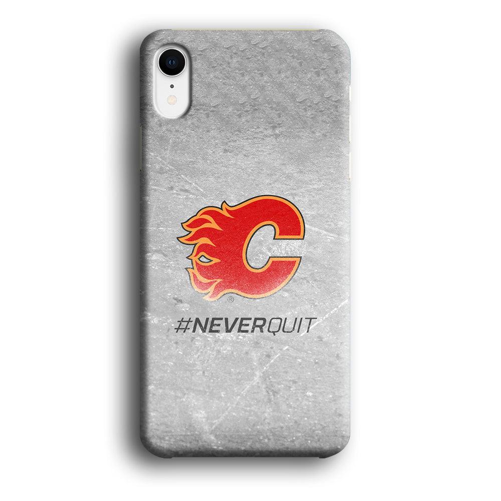 Hockey Calgary Flames NHL 001 iPhone XR Case-Plastic / Full Wrap (3D Case)-Xtracase