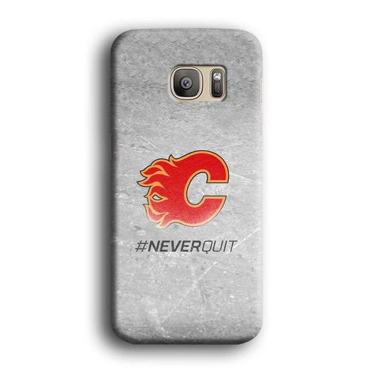 Hockey Calgary Flames NHL 001 Samsung Galaxy S7 Edge Case-Plastic / Full Wrap (3D Case)-Xtracase