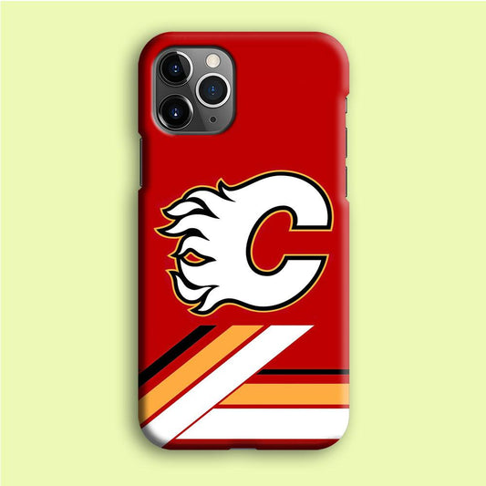 Hockey Calgary Flames NHL 002 iPhone 12 Pro Case-Plastic / Full Wrap (3D Case)-Xtracase