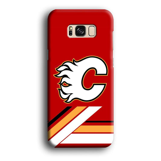 Hockey Calgary Flames NHL 002 Samsung Galaxy S8 Case-Plastic / Full Wrap (3D Case)-Xtracase
