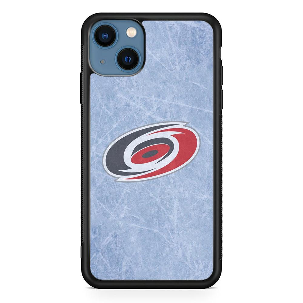 Hockey Carolina Hurricanes NHL 001 iPhone 13 Case-Rubber / Black (2D Case)-Xtracase