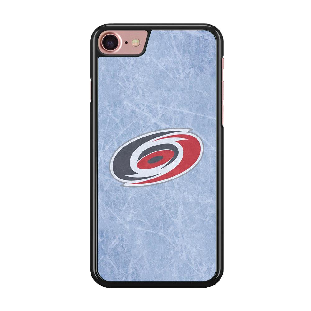 Hockey Carolina Hurricanes NHL 001 iPhone 7 Case-Rubber / Black (2D Case)-Xtracase