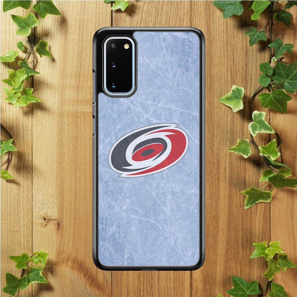 Hockey Carolina Hurricanes NHL 001 Samsung Galaxy S20 Case-Rubber / Black (2D Case)-Xtracase