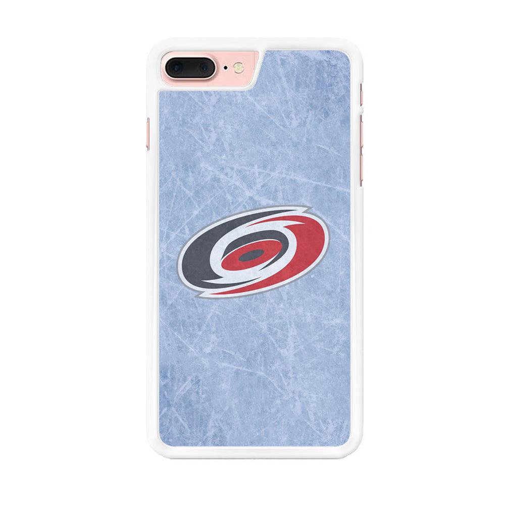 Hockey Carolina Hurricanes NHL 001 iPhone 8 Plus Case-Rubber / White (2D Case)-Xtracase
