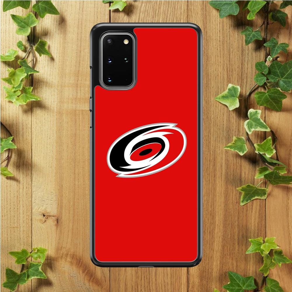 Hockey Carolina Hurricanes NHL 002 Samsung Galaxy S20 Plus Case-Rubber / White (2D Case)-Xtracase