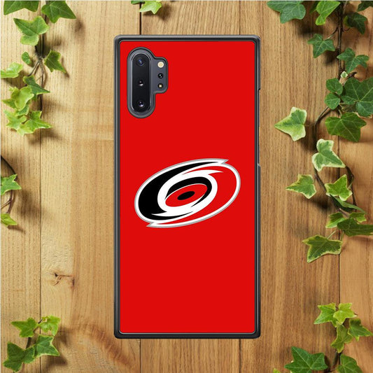 Hockey Carolina Hurricanes NHL 002 Samsung Galaxy Note 10 Plus Case-Rubber / White (2D Case)-Xtracase