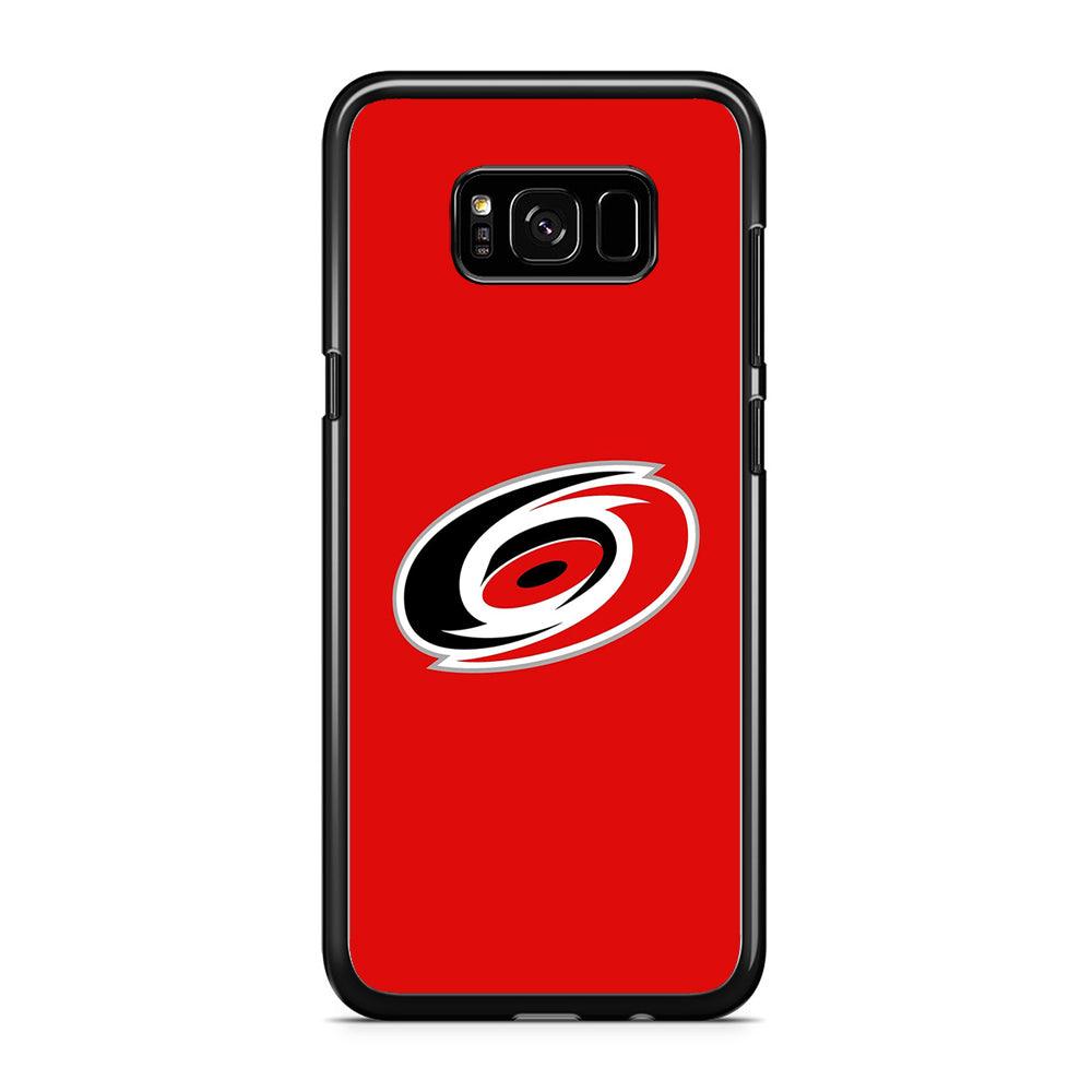 Hockey Carolina Hurricanes NHL 002 Samsung Galaxy S8 Case-Rubber / Black (2D Case)-Xtracase