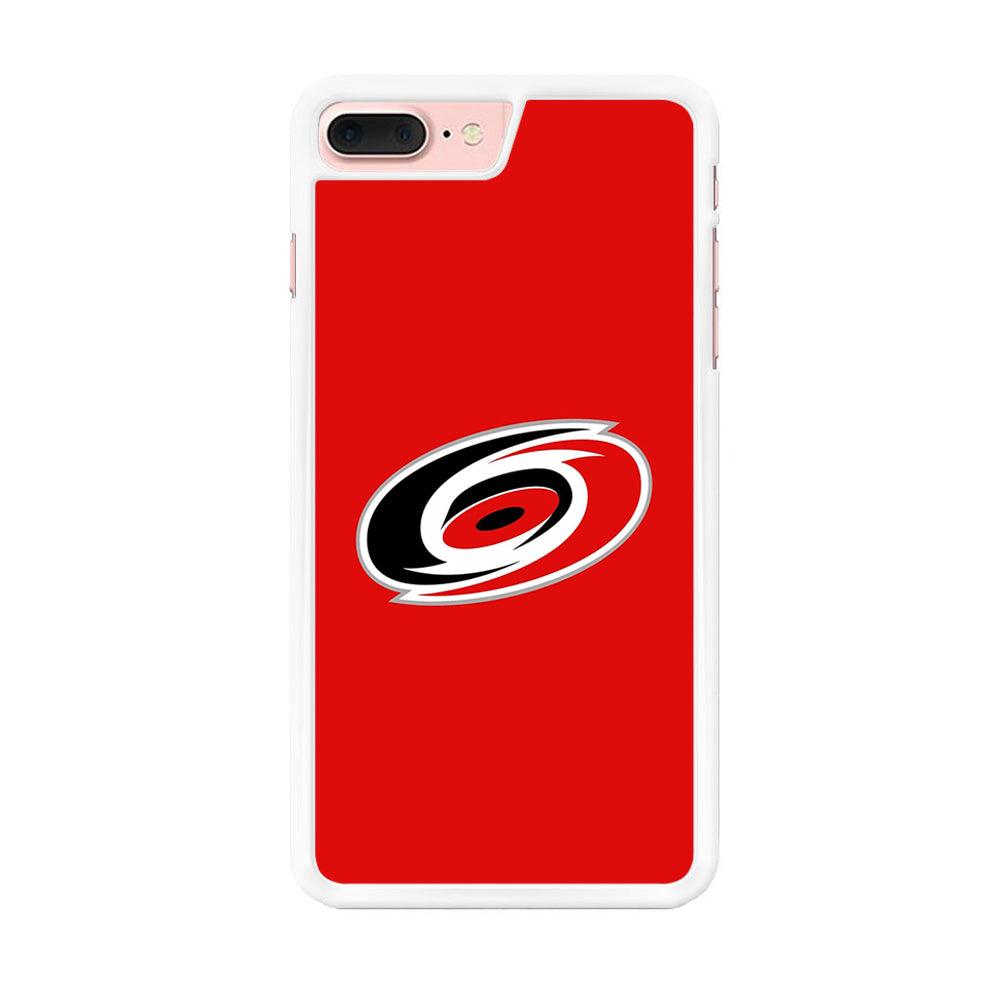 Hockey Carolina Hurricanes NHL 002 iPhone 7 Plus Case-Rubber / White (2D Case)-Xtracase