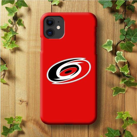 Hockey Carolina Hurricanes NHL 002 iPhone 11 Case-Plastic / Full Wrap (3D Case)-Xtracase