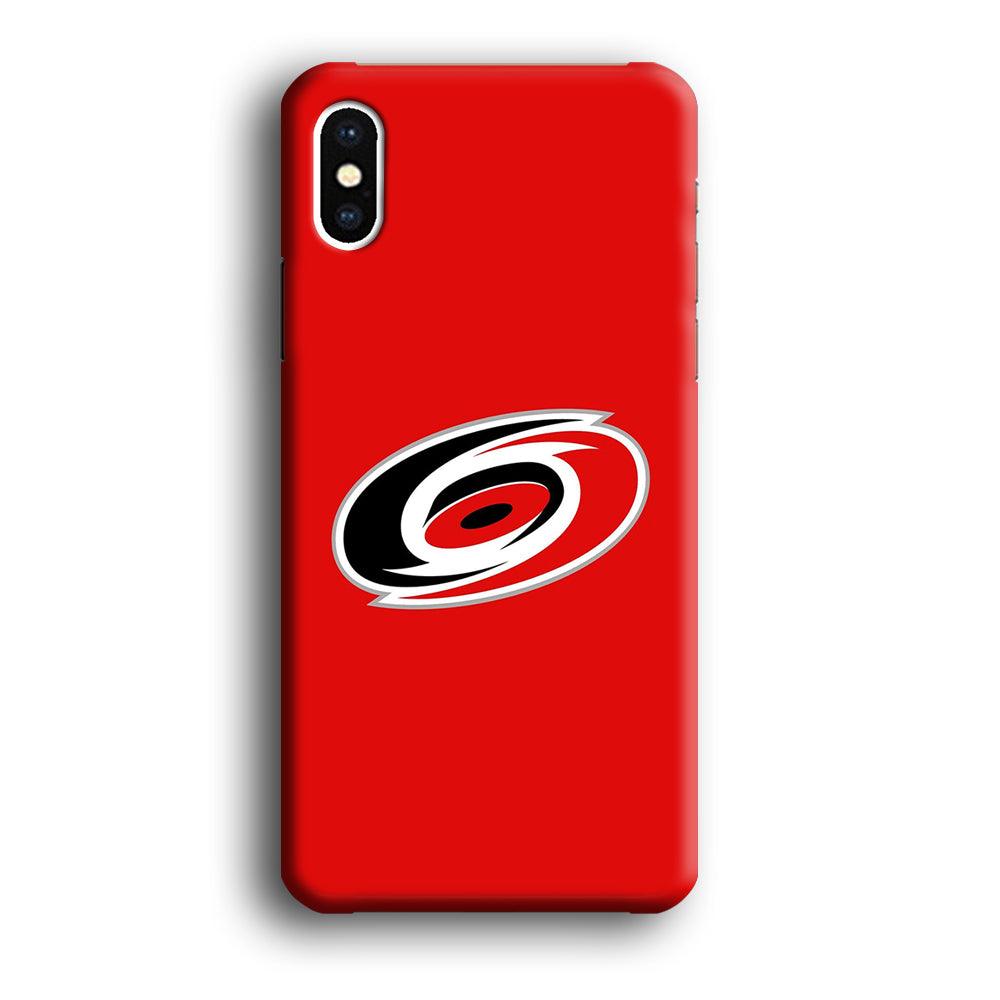 Hockey Carolina Hurricanes NHL 002 iPhone Xs Case-Plastic / Full Wrap (3D Case)-Xtracase