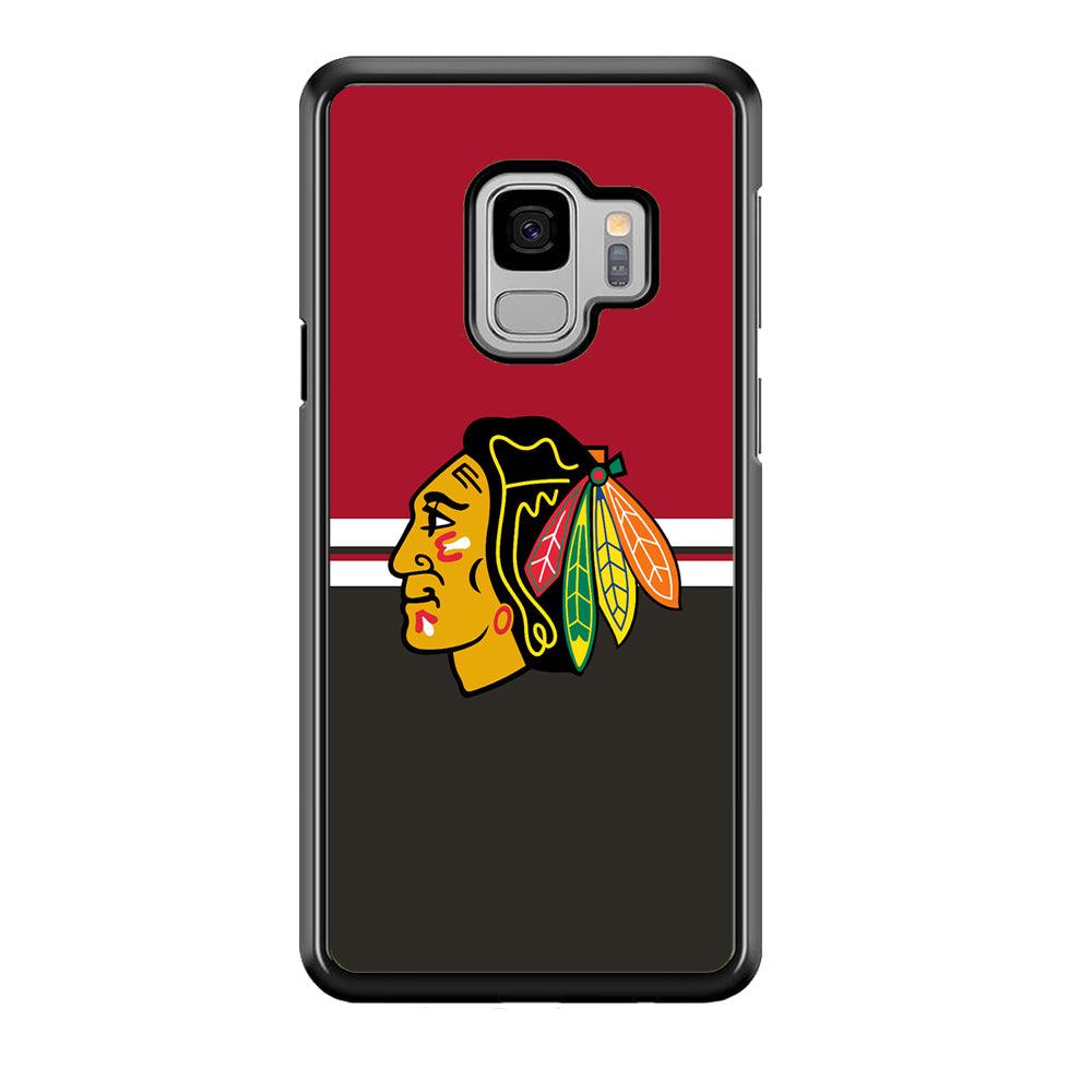 Hockey Chicago Blackhawks NHL 001 Samsung Galaxy S9 Case-Plastic / Full Wrap (3D Case)-Xtracase