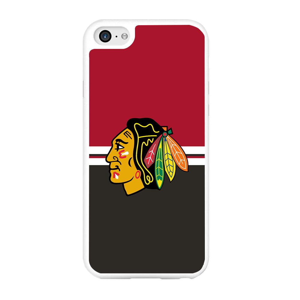Hockey Chicago Blackhawks NHL 001 iPhone 6 | 6s Case-Rubber / White (2D Case)-Xtracase