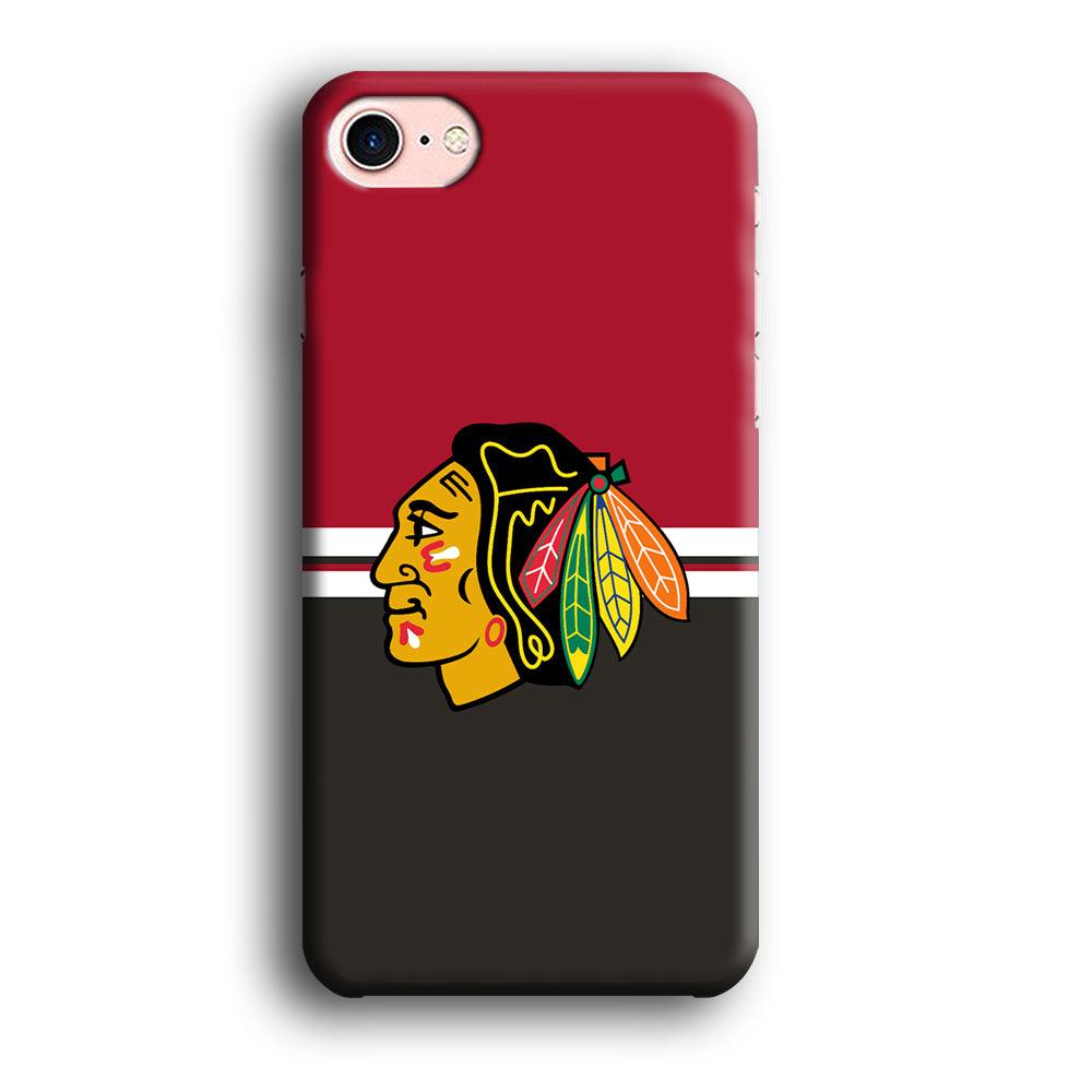 Hockey Chicago Blackhawks NHL 001 iPhone SE 2020 Case-Plastic / Full Wrap (3D Case)-Xtracase