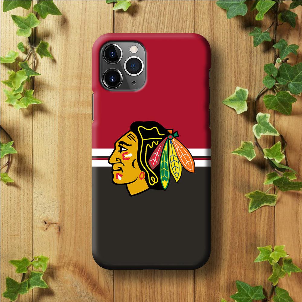 Hockey Chicago Blackhawks NHL 001 iPhone 11 Pro Max Case-Plastic / Full Wrap (3D Case)-Xtracase