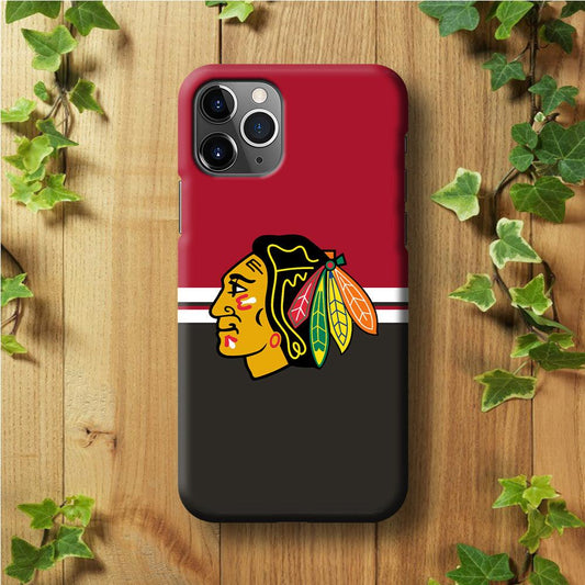 Hockey Chicago Blackhawks NHL 001 iPhone 11 Pro Max Case-Plastic / Full Wrap (3D Case)-Xtracase
