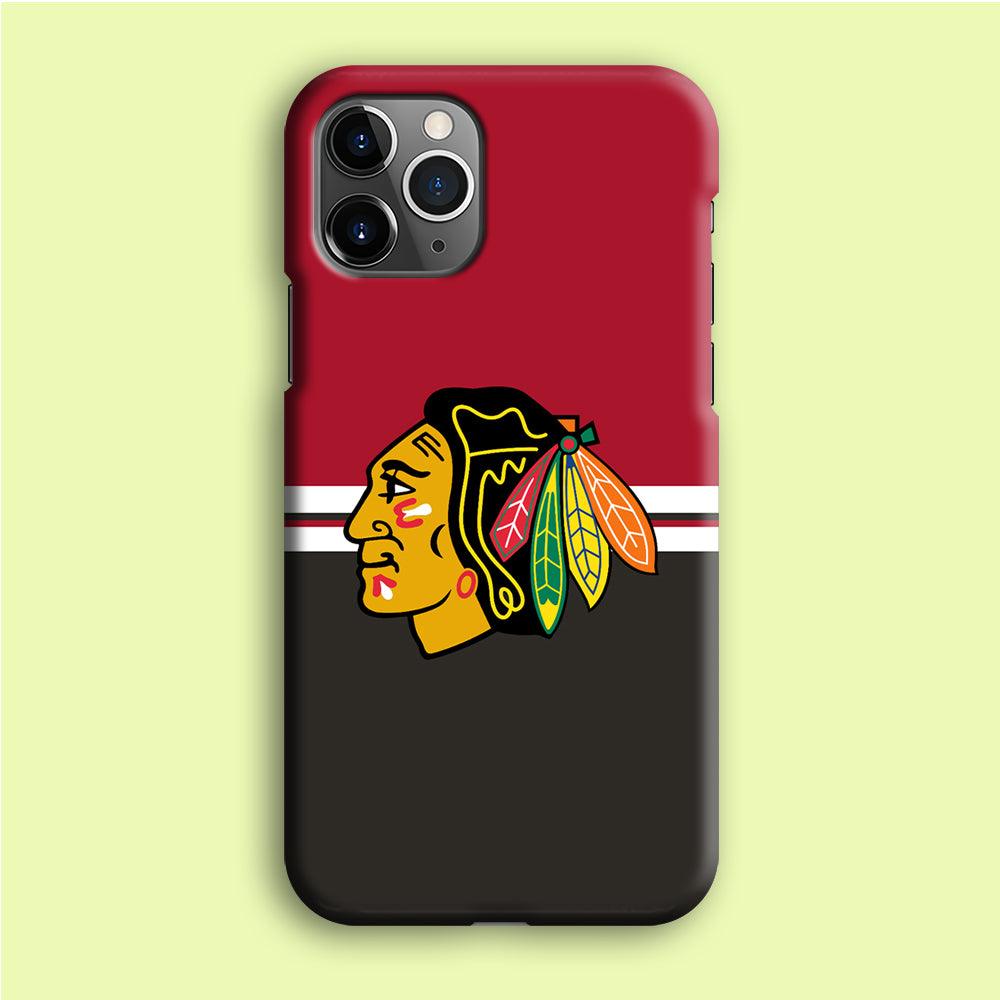 Hockey Chicago Blackhawks NHL 001 iPhone 12 Pro Case-Plastic / Full Wrap (3D Case)-Xtracase