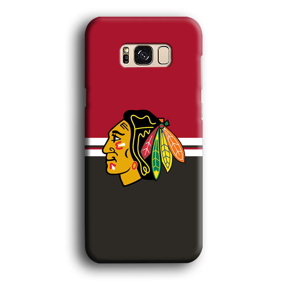 Hockey Chicago Blackhawks NHL 001 Samsung Galaxy S8 Case-Plastic / Full Wrap (3D Case)-Xtracase