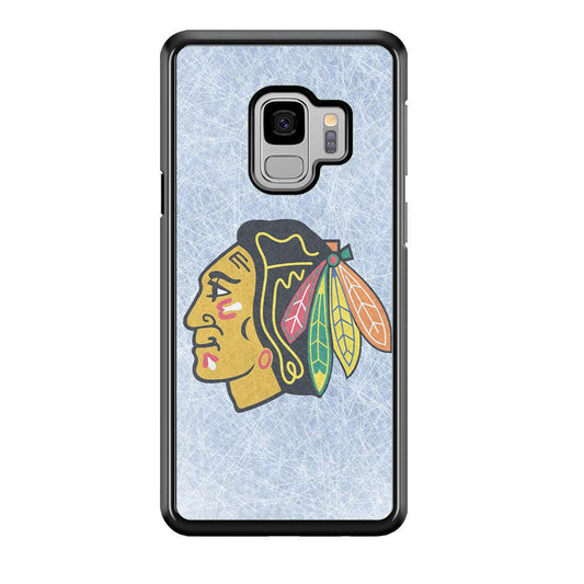 Hockey Chicago Blackhawks NHL 002 Samsung Galaxy S9 Case-Plastic / Full Wrap (3D Case)-Xtracase