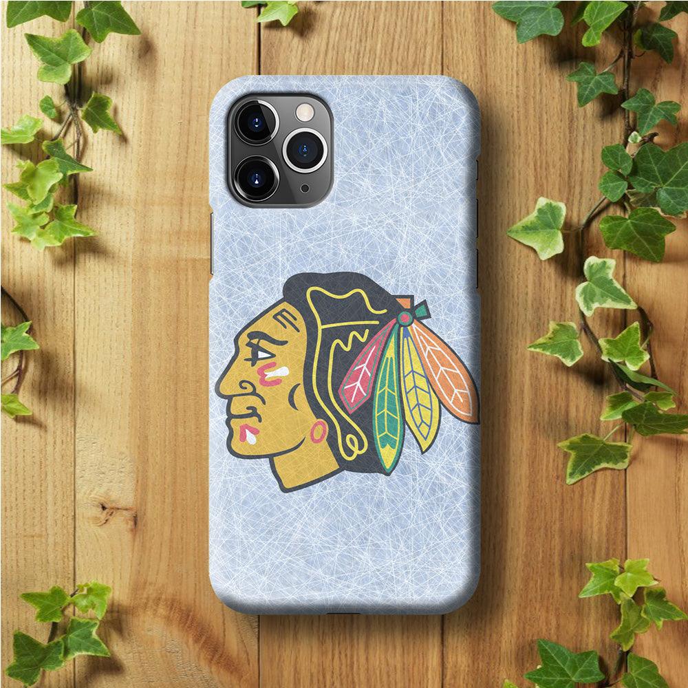 Hockey Chicago Blackhawks NHL 002 iPhone 11 Pro Max Case-Plastic / Full Wrap (3D Case)-Xtracase