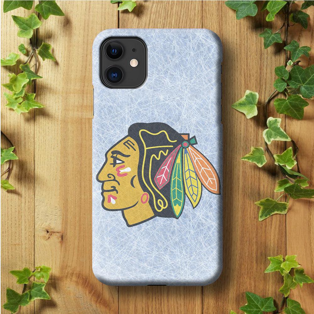 Hockey Chicago Blackhawks NHL 002 iPhone 11 Case-Plastic / Full Wrap (3D Case)-Xtracase