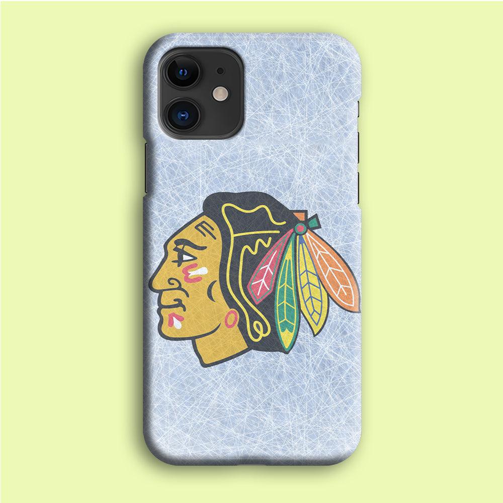 Hockey Chicago Blackhawks NHL 002 iPhone 12 Mini Case-Plastic / Full Wrap (3D Case)-Xtracase