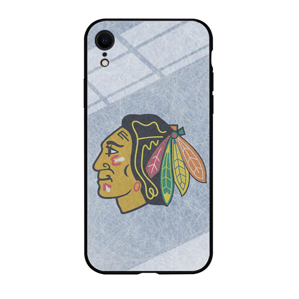 Hockey Chicago Blackhawks NHL 002 iPhone XR Case-Tempered Glass Case-Xtracase